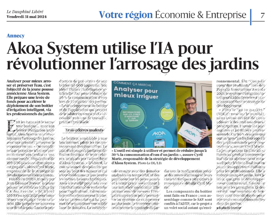 AKOA SYSTEM évoque la collaboration avec ADTP dans la presse